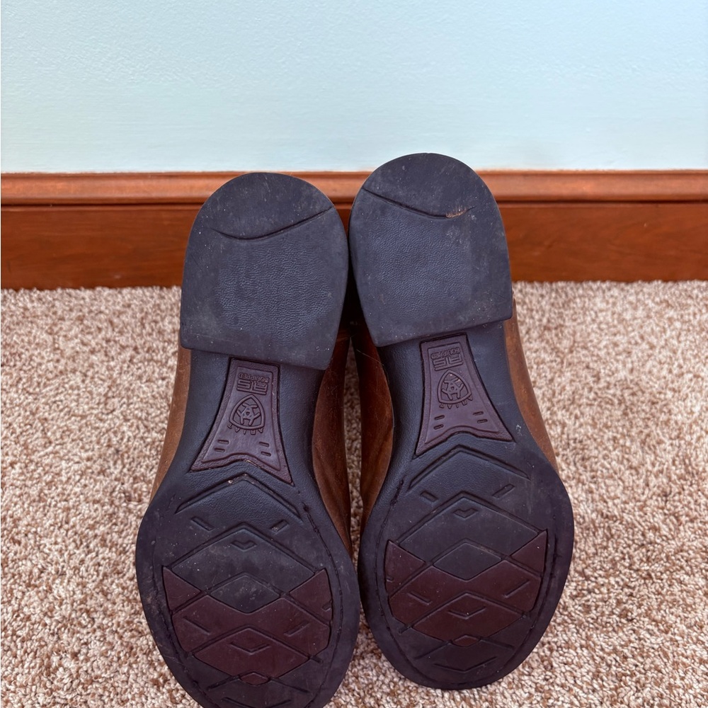 Ariat Men's Tan Leather Cowboy Boots - Picture 5 of 7